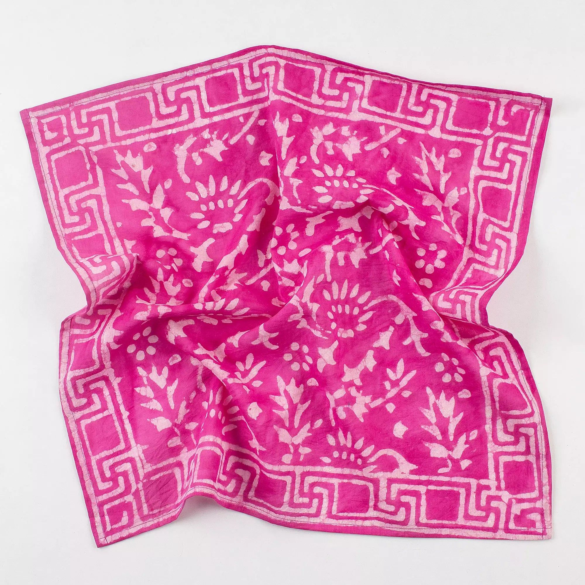 Unisex Hand Block Printed Soft Cotton Hair Bandana Cloth 620